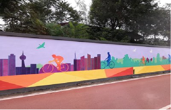 公安墙体彩绘-围墙