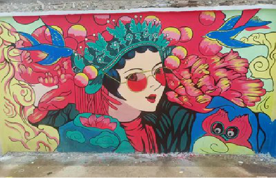 公安墙体彩绘-网红墙