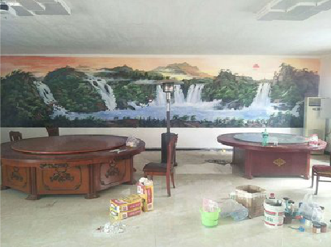 公安墙绘-写实风景