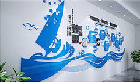 公安海浪主题文化墙如何设计？