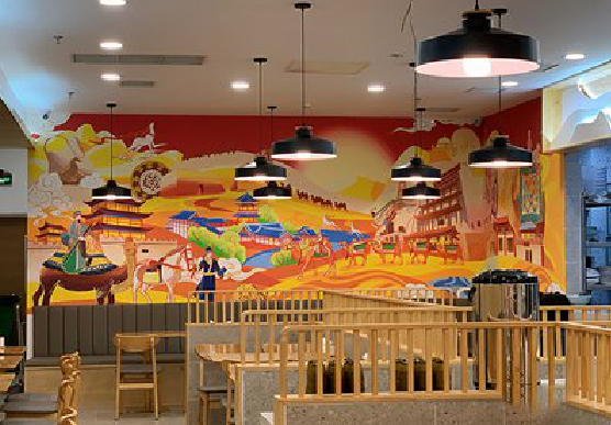 公安商业空间彩绘介绍。