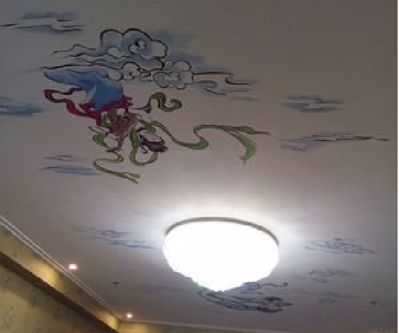 公安如何快速绘制天花板上的手绘墙？