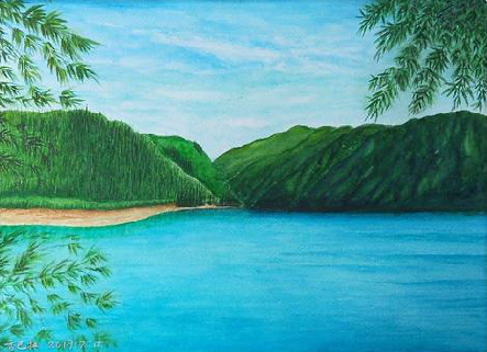 公安在墙绘中，如何绘画绿水青山？